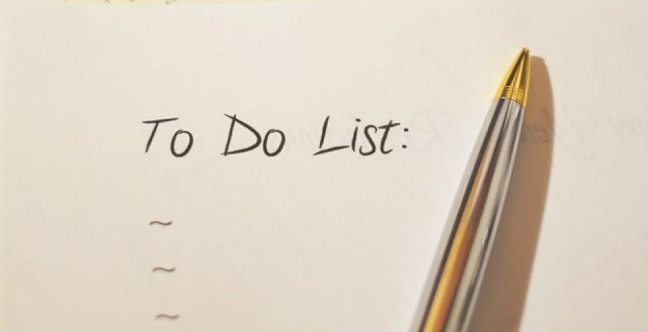 To Do List as a newly elected official